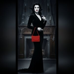 Vintage  50s 60s Red Textured Purse